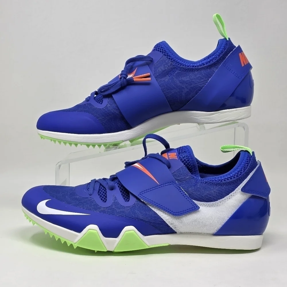 Nike Pole Vault Elite Track & Field Spikes Men's Size 8.5 Blue AA1204-400 NEW